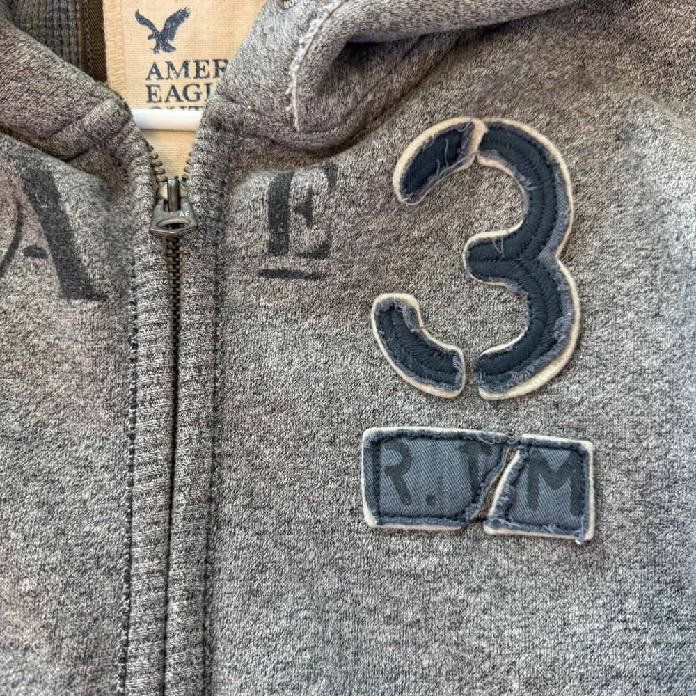 American Eagle Outfitter gray‎ full zip jacket men's size large
